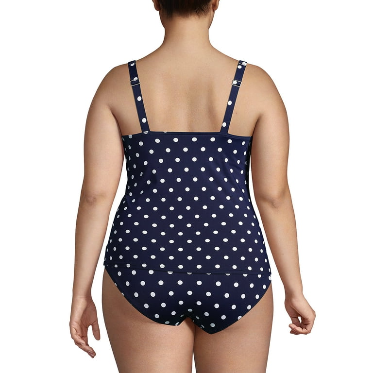 Lands' End Women's Plus Size Long Chlorine Resistant Square Neck