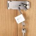 thumbnail image 2 of Ensemble de Loquets de 4 Pouces avec Cadenas et Clés - Sécurité en Acier Inoxydable Résistant aux Intempéries, 2 of 5