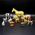 thumbnail image 2 of Farm Animal Model 14Pcs PVC Realistic Farm Animal Model Horse Sheep Pig Duck Goose Figure Toy, 2 of 6