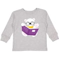 thumbnail image 3 of Inktastic Bear Going to School, Polar Bear, Cute Bear, Books Boys or Girls Long Sleeve Toddler T-Shirt, 3 of 5