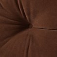 thumbnail image 5 of Hyatt 4-Piece Solid Chocolate Microfiber Kitchen Nook Cushion Set by Greendale Home Fashions, 5 of 6