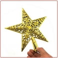 thumbnail image 2 of Hwkond Christmas Indoor Decor Three-dimensional Hollow Christmas Tree Top Star Christmas Decoration Five-pointed Star, 2 of 3
