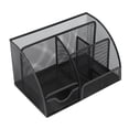 thumbnail image 3 of Loewten Mesh Desk Organizer,Desktop Mesh Pen Storage Holder 7 Compartments Multifunction Black For Home Sturdy Office,Mesh Pen Organizer, 3 of 8
