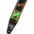 thumbnail image 2 of Fender Neon Monogrammed 2-Inch Guitar Strap - Green and Orange w/ Strap Blocks, 2 of 3