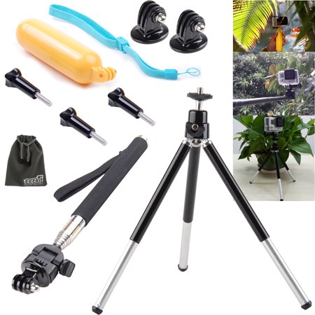 EEEKit Floaty Grip Pole+Selfie Stick Monopod+Tripod Stand for GoPro HERO 5 4 Session 4 3 3+ 2 Spypoint Xcel SJCAM SJ5000