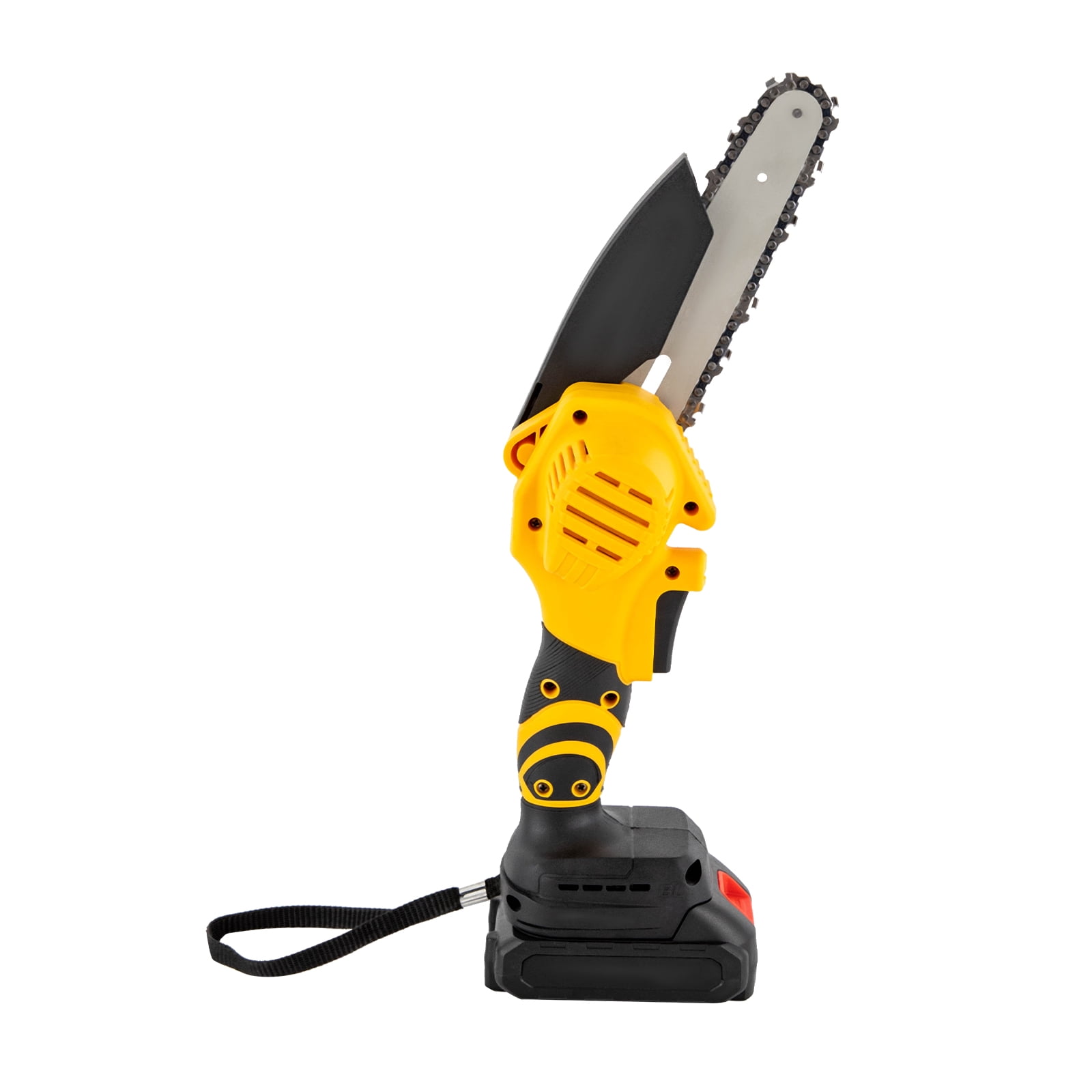 SENDERPICK 6-Inch Compact Cordless Chainsaw Mini Electric Saw 20V Power with Dual Batteries for Wood Cutting, Forest Felling, Tree Pruning