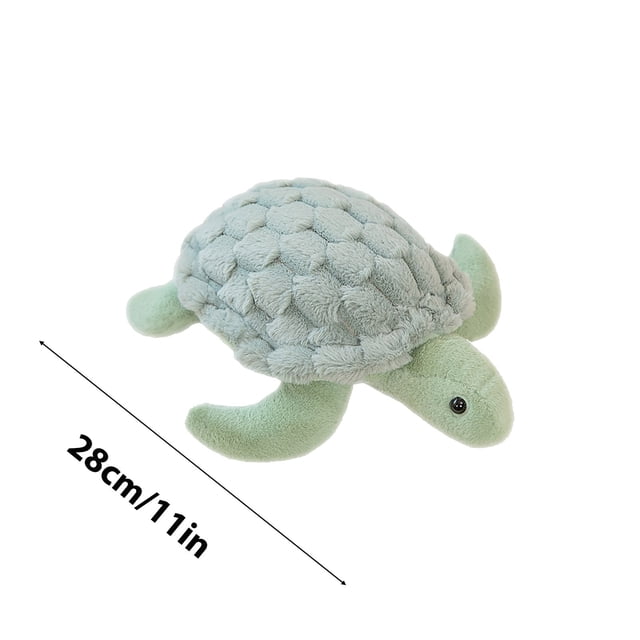 Almohada de peluche de tortuga marina suave - Peluche de 11" o 15", muñeca tortuga adorable para regalos, decoración de dormitorio, comodidad y mimos
