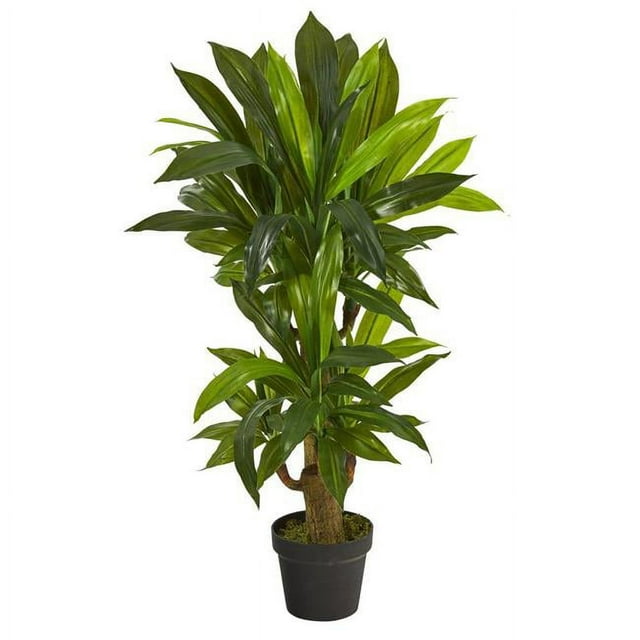 Nearly Natural P1304 3 ft. Corn Stalk Dracaena Artificial Plant - Real Touch