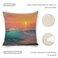 thumbnail image 4 of sunset wave ocean linen throw pillowcase decoration pillowcase gifting preferred 24x24 inch cushion cover 4 sets sofa pillowcase sofa bedroom living room car, 4 of 8