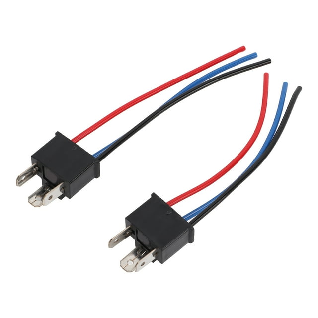 Lamp Socket Connector, High Efficiency Heat Resistance ABS + Copper H4 Male Lamp Socket Holder For Lamp Socket For H4 HB2 9003