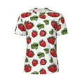 thumbnail image 6 of Rocae Hand Drawn Strawberry for Men's Mesh Quick-Dry Short Sleeve Workout T-Shirt,Mens Crew Neck Tee Lightweight Soft Classic T Shirts X-Small, 6 of 9