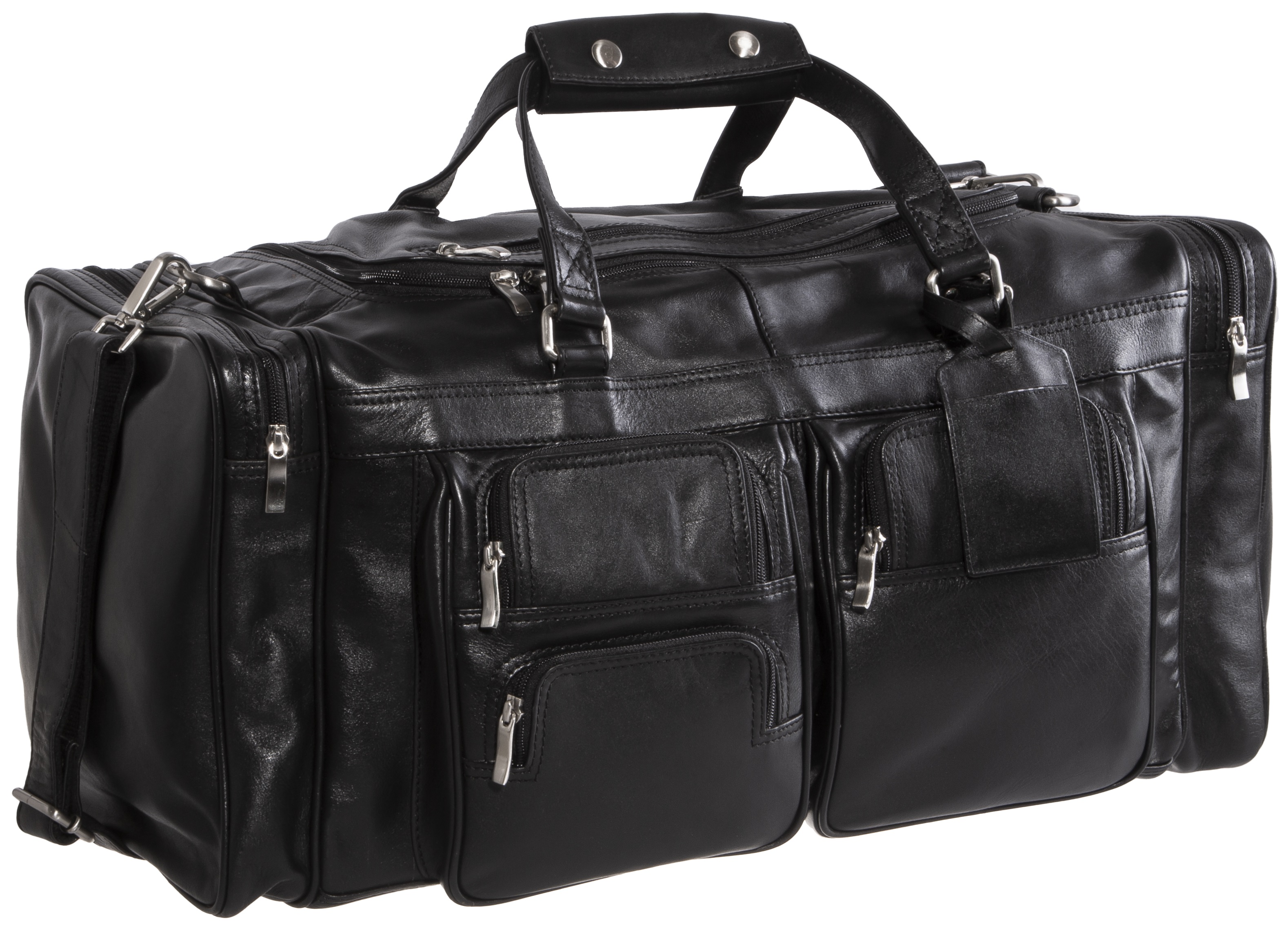 Viosi Malibu 22 Inch Full Grain Leather Duffel Travel Bag Sports Gym