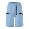 thumbnail image 5 of LEKWK Cargo Shorts for Men Elastic Waist Quick Dry Casual Athletic Shorts Lightweight Loose Fit Workout Shorts with Pockets for Hiking Outdoor Travel Fishing, 5 of 7