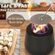 thumbnail image 4 of Wosthever Mini chimenea de escritorio Personal para lavabo de calefacción sin humo, estufa de , inodoro, 91 Decoración del hogar, 4 of 6