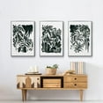 thumbnail image 6 of Ink Jungle I - Framed Premium Gallery Wrapped Canvas L Frame 3 Piece Set - Ready to Hang, 6 of 9