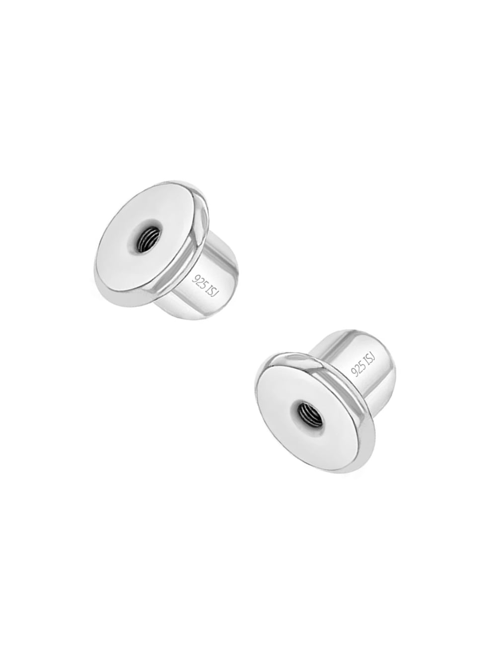 100% 925 Sterling Earring Locking Screw Decorative Stud Earring Findings Back 