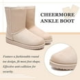 thumbnail image 4 of CHEERMORE Women's Solid Color Velvet Boots, Slip On Warm Fluffy Platform Mid Calf Snow Boots, Winter Non-slip Soft & Comfy Shoes US 9.5, 4 of 8