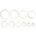 thumbnail image 1 of STRANDCHIC 10 Pcs Cadres Circulaires Marron Réglables pour Couture et Quilting, 1 of 5