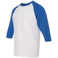 thumbnail image 1 of Gildan Mens Heavy Cotton 3/4-Sleeve Raglan T-Shirt. 5700, 1 of 4