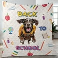 thumbnail image 4 of Back to School Cute German Shorthaired Pointer Quilt Blanket GSP Lover Dog Gift Cozy Comforter Throw Blanket - 13010, 4 of 5