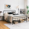 thumbnail image 2 of Giantex Metal Bed Frame, Platform Bed Frame Mattress Foundation w/Headboard & Footboard, No Box Spring Needed, Full Size, 2 of 6
