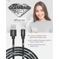 thumbnail image 4 of Liquipel Powertek iPad & iPhone Charger Cable, Fast Charging 6ft MFI Certified Lightning to USB Cord, Diamond Shine Black, 4 of 7