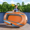thumbnail image 4 of H2OGO! Kondor 3000 Inflatable Raft Set - 6'11" x 48" - Orange & Blue, Fits 2 Adults & 1 Child, Oars & Hand Pump, Water Sports Boat, 410lb Cap, Ages 6+, 4 of 8