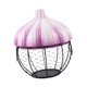 thumbnail image 5 of Soporte para huevos, cesta para huevos, suministros de cocina, cesta de almacenamiento de hierro tejido para jengibre y , soporte de cerámica, para Púrpura, 5 of 8