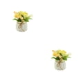 thumbnail image 4 of Bearachild Flores artificiales con jarrón Flor de seda Decoración de bonsái Fiesta en la oficina Type2 NO2, 4 of 6