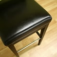 thumbnail image 3 of Baxton Studio Faustino Dark Brown Leather Barstool, 3 of 8