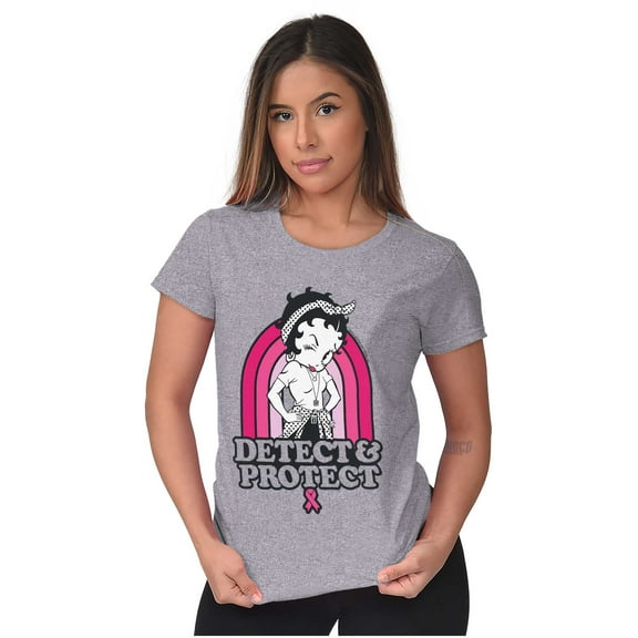 Betty Detect Protect Breast Cancer Women's Plus Size Shirt Brisco Brands 2X