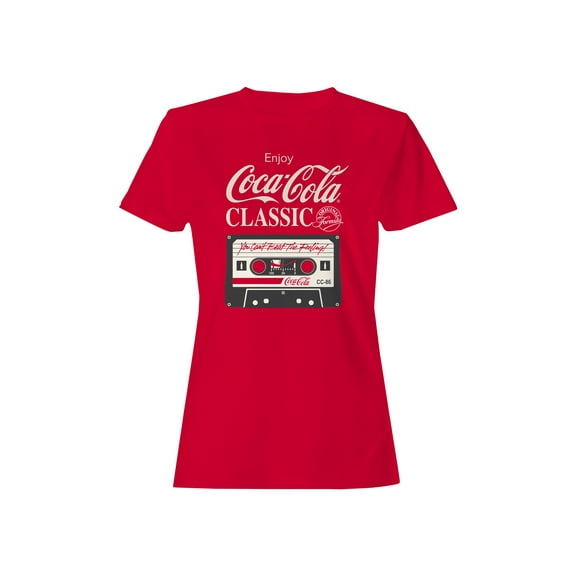 Officially Licensed Coca Cola Enjoy Classic Cassette Women's T-shirt