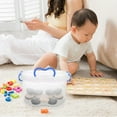 thumbnail image 1 of KONTONTY Plastic Storage Bin with Handle Large Clear Container for Home Storage Needs, 1 of 6