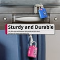 thumbnail image 4 of TSA Approved Luggage Locks, Fosmon 2 Pack 3 Digit Combination for Travel Bag, Suit Case, Lockers, Gym, Bike Locks - Pink, 4 of 7