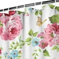 thumbnail image 4 of Waterproof Pioneer Shower Curtain 72x84 Inch Polyester Unique Cute Floral Shower Curtain for Bathroom Hotel Home Decor with 12 Plastic Hooks, 4 of 5