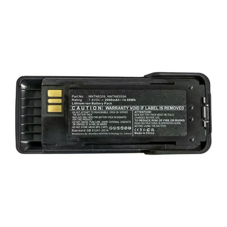 

Batteries N Accessories BNA-WB-L14363 2-Way Radio Battery - Li-ion 7.4V 2000mAh Ultra High Capacity - Replacement for Motorola NNTN8359 Battery