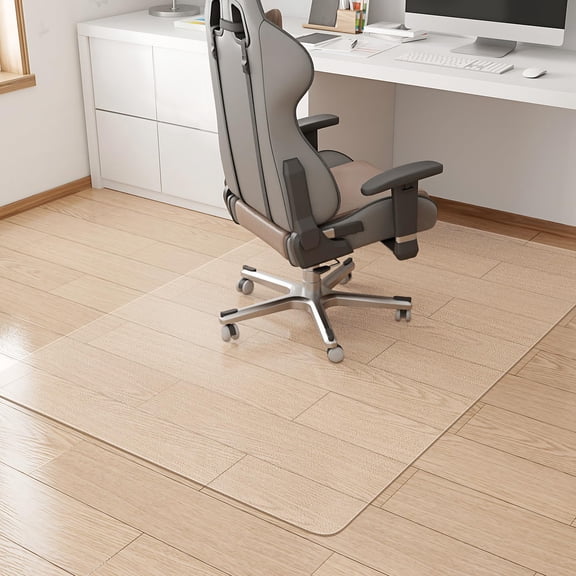 Office Chair Mat Easy Glide Hard Wood Tile Floor Mats Clear Desk For Home Rolling Heavy Duty Protector -anti-slip-35 X55 Rectangular