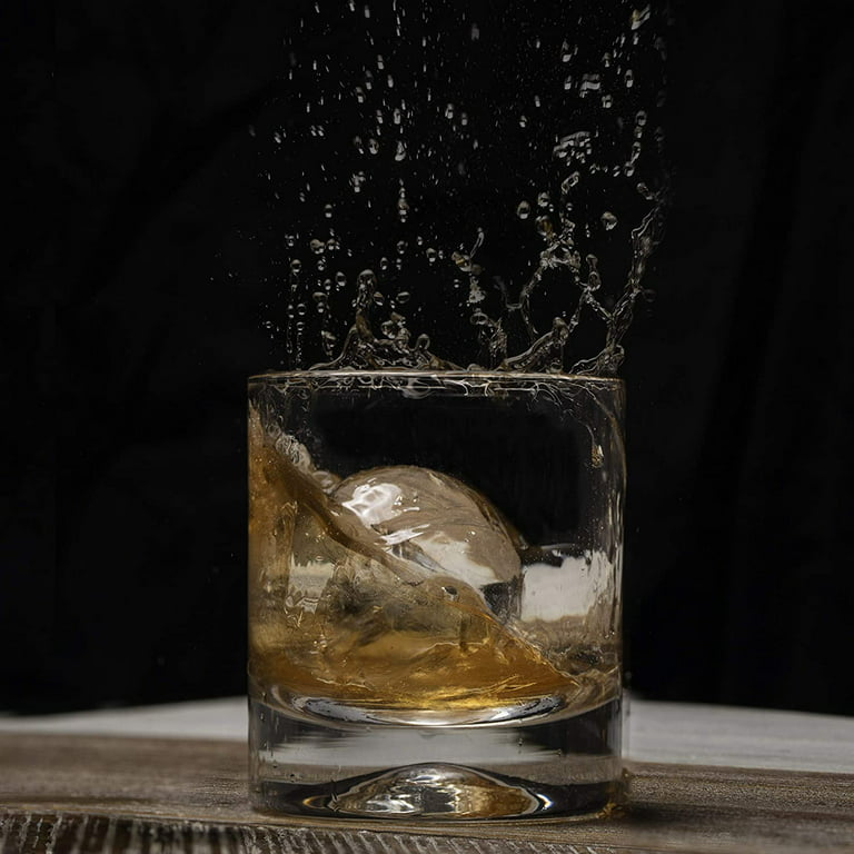 Ice Cube Molds Tray, Large Silicone Whiskey ，Round Sphere Ice