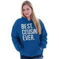 thumbnail image 3 of Best Cousin Ever Family Relatives Unisex Plus Fleece Graphic Hoodie Brisco Brands 5X, 3 of 5