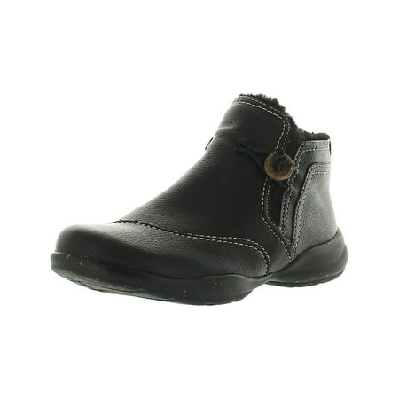 

Clarks Womens Roseville Aster Leather Round Toe Ankle Boots