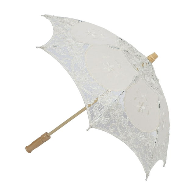 Sombrilla De Encaje, Paraguas De Encaje Nupcial Para Boda, Portátil, Exquisito, Ligero, Romántico, Plegable, Decorativo Para Fotografía, Accesorio Para Danza