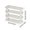 Gray, variant on 4 Tier Small Shoe Rack,Shoe Rack Organizer,Space Saving Standing Shoe Storage Organizer,Multi Tier Lightweight Shoe Shelf,Shoe Storage Rack Sturdy Shoe Organizer for Entrance Entryway Front Door
