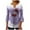 Purple, variant on Fheaev Ugly Christmas Sweatshirt For Women Graphic Printed Button Down V-Neck 3/4 Sleeves T-Shirt Top Fall Holiday Pullovers Loose Tunic Blouse Top Unny Christmas Sweaters