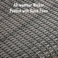 thumbnail image 3 of Ulax Furniture 70” Outdoor Bench All-weather Wicker Patio Garden Bench, Mix Gray, 3 of 5