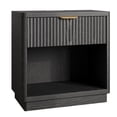 thumbnail image 4 of Pusnapku Fluted Night Stand, 22" Farmhouse Bedside Table with Charging Station, Curved Design Wood End Table with Drawer, for Living Room, Bedroom, 4 of 9
