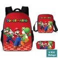 thumbnail image 3 of (Varios Estilos Disponibles) 3d Nuevo Estilo Mario Bolsa De Hombro Estuche De Lápices Escuela Primaria Estudiantes Super Impreso Comida, 3 of 4