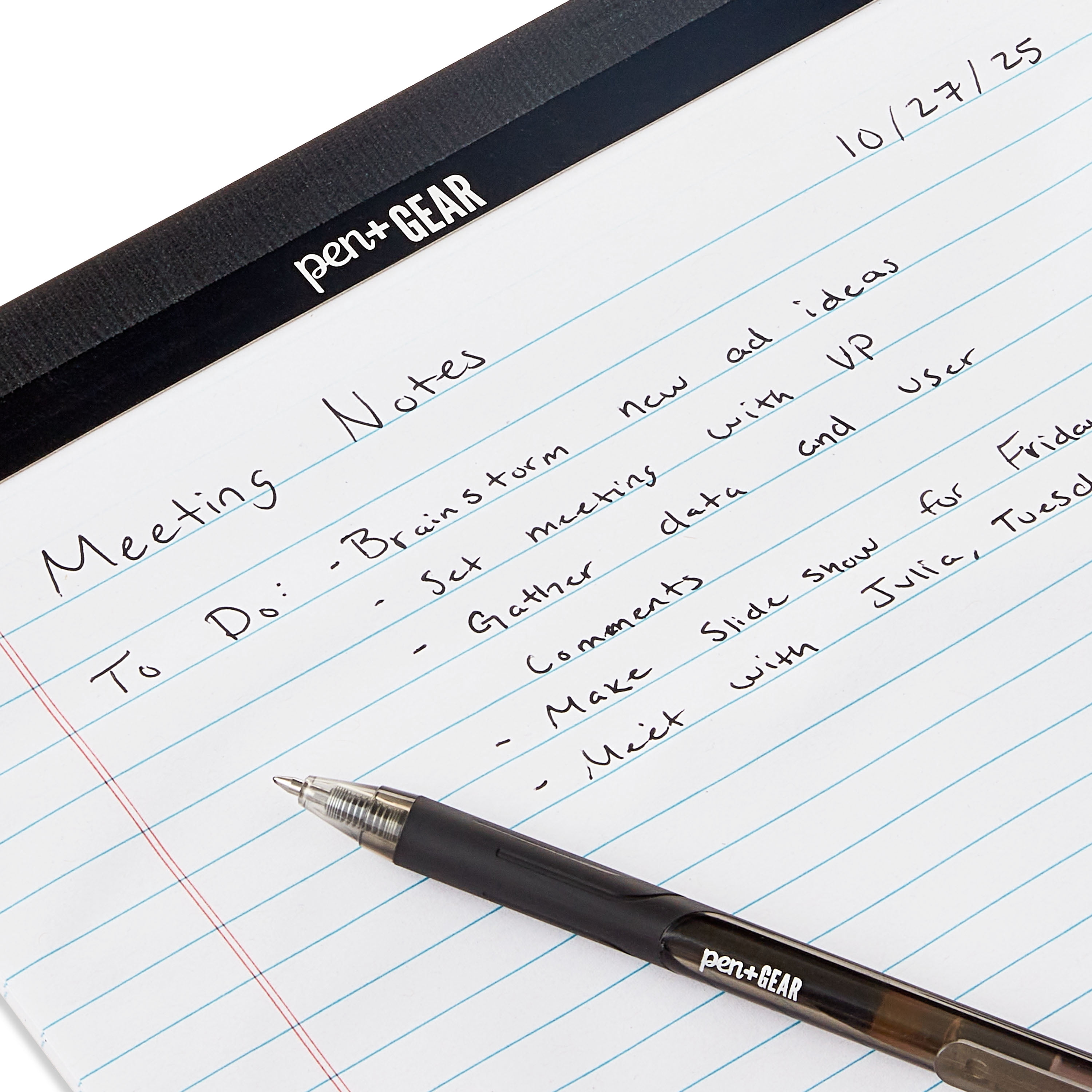 (5 pack) Pen+Gear Wide Ruled Legal Pad, Perforated, 8.5 x 11.75 Inches, 50 Sheets, 3-Pack