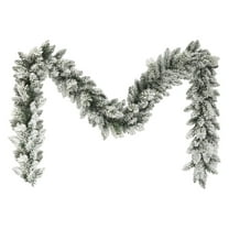 geerera Flocked Spruce Garland, 6Ft Christmas Greenery, for Mantle Table Wall, Fireplace Decor, Indoor Outdoor Holiday Decoration