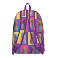 thumbnail image 2 of Exotic Pineapple Lover School Backpack, Fresh Flower and Plant Pattern Casual Daypack with Large Capacity Design for Daily Use, 2 of 3