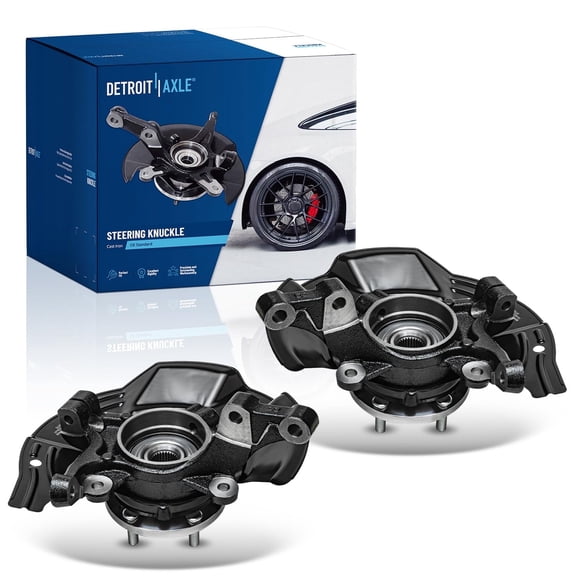 Detroit Axle - 2.0L Front Steering Knuckles for 2011 Kia Optima, 2 Steering Knuckles & Wheel Bearing Hubs Assembly